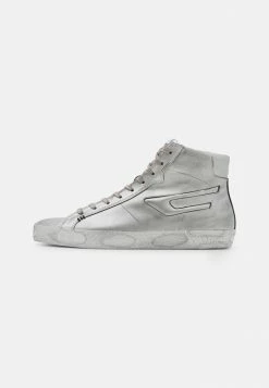 Diesel S-LEROJI MID - High-top Trainers - Silver