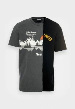 Diesel JUSPLIT - Print T-shirt - Black -Diesel shop a2340439879d4bbfa30e94531537dfe6