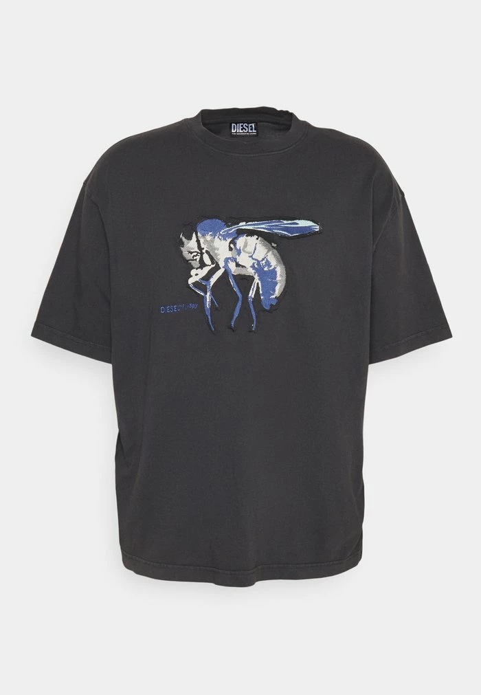 Diesel T-WASH-E4 UNISEX - Print T-shirt - Black 4 Diesel T-WASH-E4 UNISEX - Print T-shirt - Black - Image 4