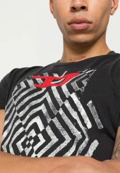 Diesel DIEGOR - Print T-shirt - Black -Diesel shop a563aafa006b4e148a9784824357615d