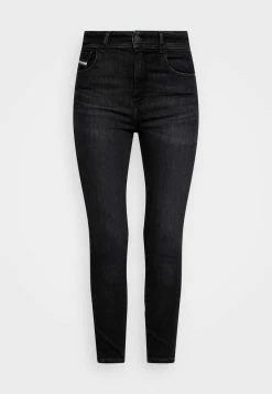 Diesel SLANDY HIGH LIBRARY - Jeans Skinny Fit - Black/gray -Diesel shop a5c7c9383bc146eab4c08b465b372306