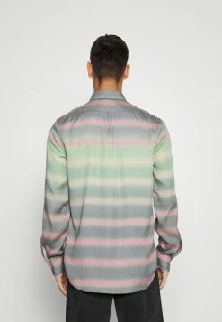 Diesel TUCKER STRIPE - Shirt - Green -Diesel shop a685118a18dc4ee9932815f16a9e3009