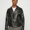 Diesel L-GARRETT-NEW - Leather Jacket - Black