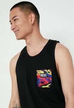 Diesel PRIDE LOCOARM UNISEX - Top - Black -Diesel shop a941d01302c544c8b5670c6ad95f4ce9