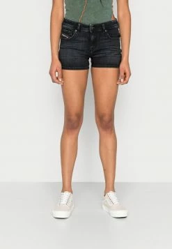 DE-LYLA-SHORT DIESEL LIBRARY - Denim Shorts - Black/gray