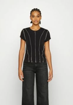 Diesel CUTIELOCK - Print T-shirt - Black