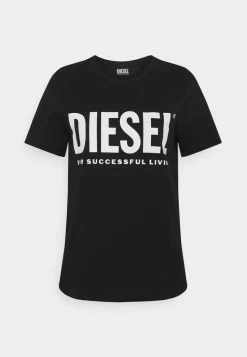 Diesel SILY LOGO - Print T-shirt - Schwarz