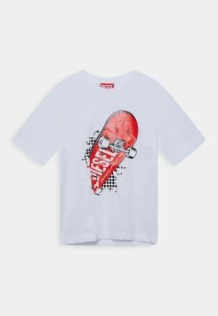 Diesel TACTU OVER - Print T-shirt - White