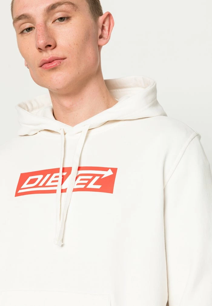 Diesel GINN HOOD - Sweatshirt - White 5 Diesel GINN HOOD - Sweatshirt - White - Image 5