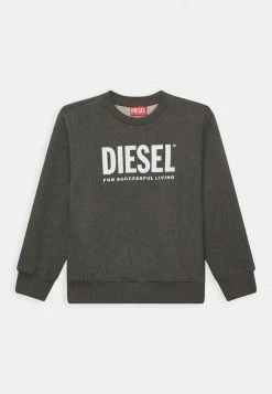 Diesel SCREWDIVISION LOGO UNISEX - Sweatshirt - Dark Grey Melange