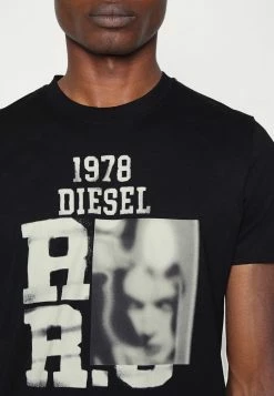Diesel DIEGOR - Print T-shirt - Black -Diesel shop b0dce52abc684789b31964a9e042a61b