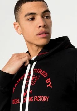 Diesel S GINN HOOD C4 - Sweatshirt - Black -Diesel shop b355bc5a459e4828a70ab479591380e2