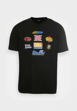 Diesel JUST - Print T-shirt - Black -Diesel shop b406e1c5c2244d89b11ec483b2e5fc43
