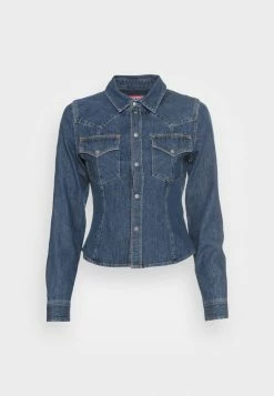 DE-RIN-F DIESEL LIBRARY - Button-down Blouse - Denim -Diesel shop b659d6de05354eb898ac3c3450c034a7