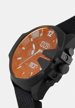 Diesel MEGA CHIEF - Chronograph Watch - Black -Diesel shop b80457d797c74f4d945a645b777eba2a