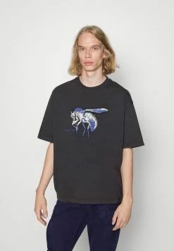 Diesel T-WASH-E4 UNISEX - Print T-shirt - Black