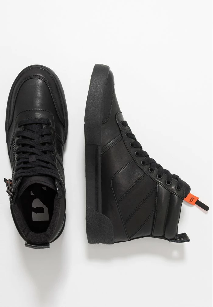 Diesel S-DVELOWS MID - High-top Trainers - Black 2 Diesel S-DVELOWS MID - High-top Trainers - Black - Image 2