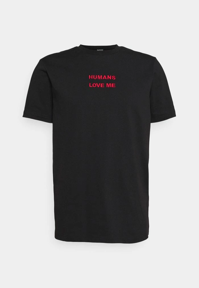 Diesel JUST - Print T-shirt - Black 4 Diesel JUST - Print T-shirt - Black - Image 4