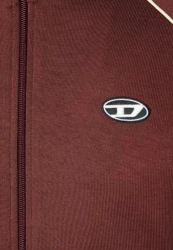 Diesel RALOCK - Zip-up Sweatshirt - Dark Red -Diesel shop c3a5053cf49e4d9dacfbef3e2842bf04