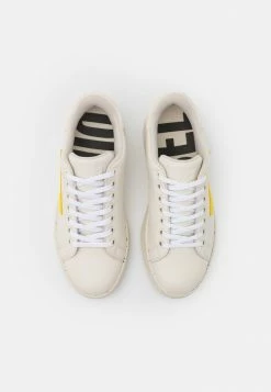 Diesel S-ATHENE LOW W - Trainers - White/yellow -Diesel shop c8331b1ac2464ca48bc35c9b21211918