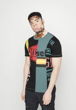Diesel T-DIEGIE - Print T-shirt - Black