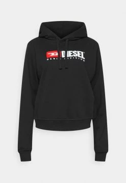Diesel REGGY HOOD - Sweatshirt - Black -Diesel shop c8d3de55c70e427b9a87f49df1ccb6fb