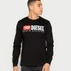 Diesel T JUST LS DIV - Long Sleeved Top - Black