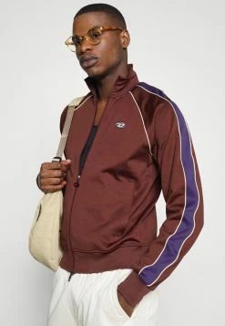 Diesel RALOCK - Zip-up Sweatshirt - Dark Red -Diesel shop ca3f30f3fcc24d5b92c86b850283879f