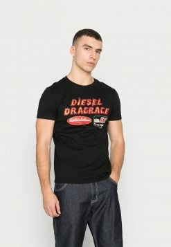 Diesel DIEGOR - Print T-shirt - Black