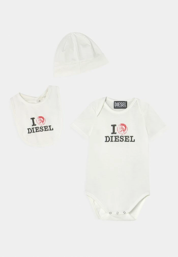 Diesel ULECOBOX UNISEX - Print T-shirt - White 1 Diesel ULECOBOX UNISEX - Print T-shirt - White