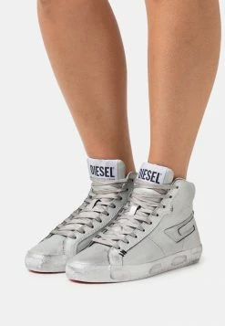 Diesel S-LEROJI MID W - High-top Trainers - Silver