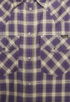 Diesel OCEAN-CHECK - Shirt - Purple -Diesel shop d0410bf105c24ec0ab87c7e774a66648