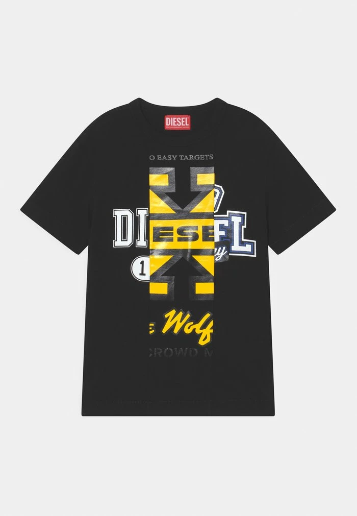 Diesel TDIEGIE UNISEX - Print T-shirt - Nero 1 Diesel TDIEGIE UNISEX - Print T-shirt - Nero