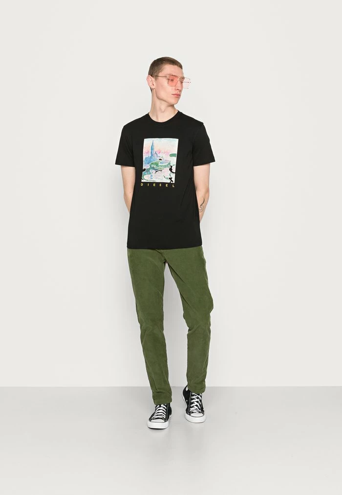 Diesel DIEGOR UNISEX - Print T-shirt - Black 2 Diesel DIEGOR UNISEX - Print T-shirt - Black - Image 2