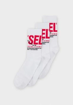 Diesel HERMINE UNISEX 3 PACK - Socks - White