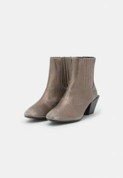 Diesel D-TEXANNE CH - Cowboy/biker Ankle Boot - Grey/silver -Diesel shop d78c3989e07e40ab881be28790cfab72