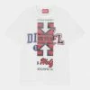 Diesel TDIEGIE UNISEX - Print T-shirt - Bianco