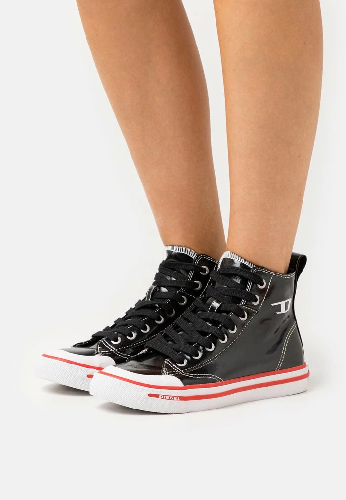 Diesel S-ATHOS MID W - High-top Trainers - Black/white 1 Diesel S-ATHOS MID W - High-top Trainers - Black/white