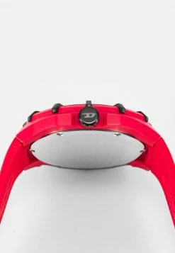 Diesel FRAMED - Chronograph Watch - Red -Diesel shop d959e2fcc781459ab907b786db2f2d80