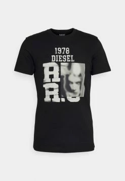 Diesel DIEGOR - Print T-shirt - Black -Diesel shop dab2b8bc119f43efae10ac4a777572af