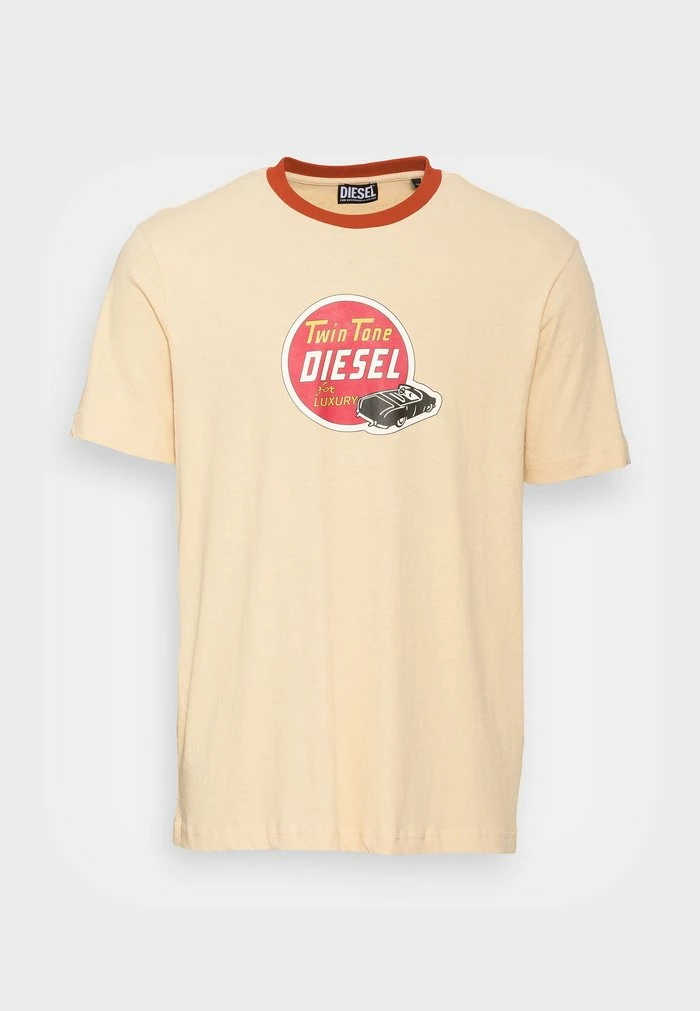 Diesel JUST - Print T-shirt - Light Beige 4 Diesel JUST - Print T-shirt - Light Beige - Image 4