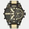 Diesel MR DADDY - Chronograph Watch - Black/gold-coloured