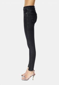 Diesel 2017 SLANDY - Jeans Skinny Fit - Black/dark Grey -Diesel shop deb158b5c5234b40a7af833f811f5d4a