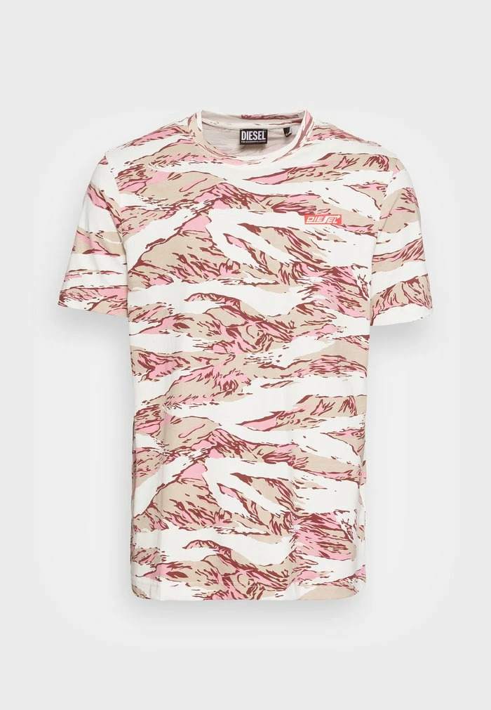 Diesel JUST UNISEX - Print T-shirt - Soft Pink 4 Diesel JUST UNISEX - Print T-shirt - Soft Pink - Image 4