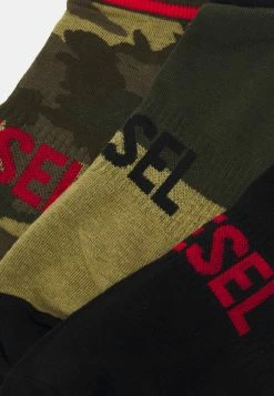 Diesel GOST UNISEX 3 PACK - Socks - White/green -Diesel shop df6dfd40aabb45f09f528f665149d362