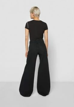 1978 DIESEL LIBRARY - Flared Jeans - Black Dark Grey -Diesel shop e4d28610e0e140b58f17aad29366b2c4