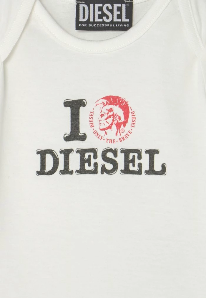 Diesel ULECOBOX UNISEX - Print T-shirt - White 3 Diesel ULECOBOX UNISEX - Print T-shirt - White - Image 3