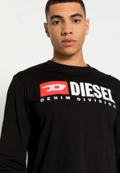 Diesel T JUST LS DIV - Long Sleeved Top - Black -Diesel shop e5bd67ee59a8430f9a84e6e356a86427