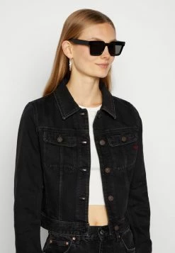 Diesel SLIMMY - Denim Jacket - Black/gray -Diesel shop e78005be68704d1e9e871e9531bb112f