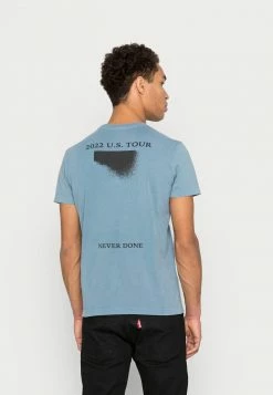 Diesel DIEGOR - Print T-shirt - Blue -Diesel shop e86638bc89864b5cb6466717ac158cc8